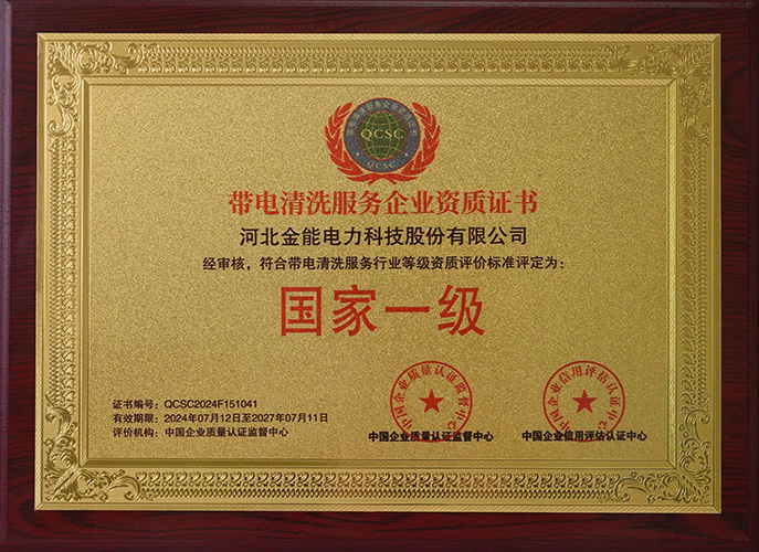 National N0.1 Enterprise Qualification Certificate